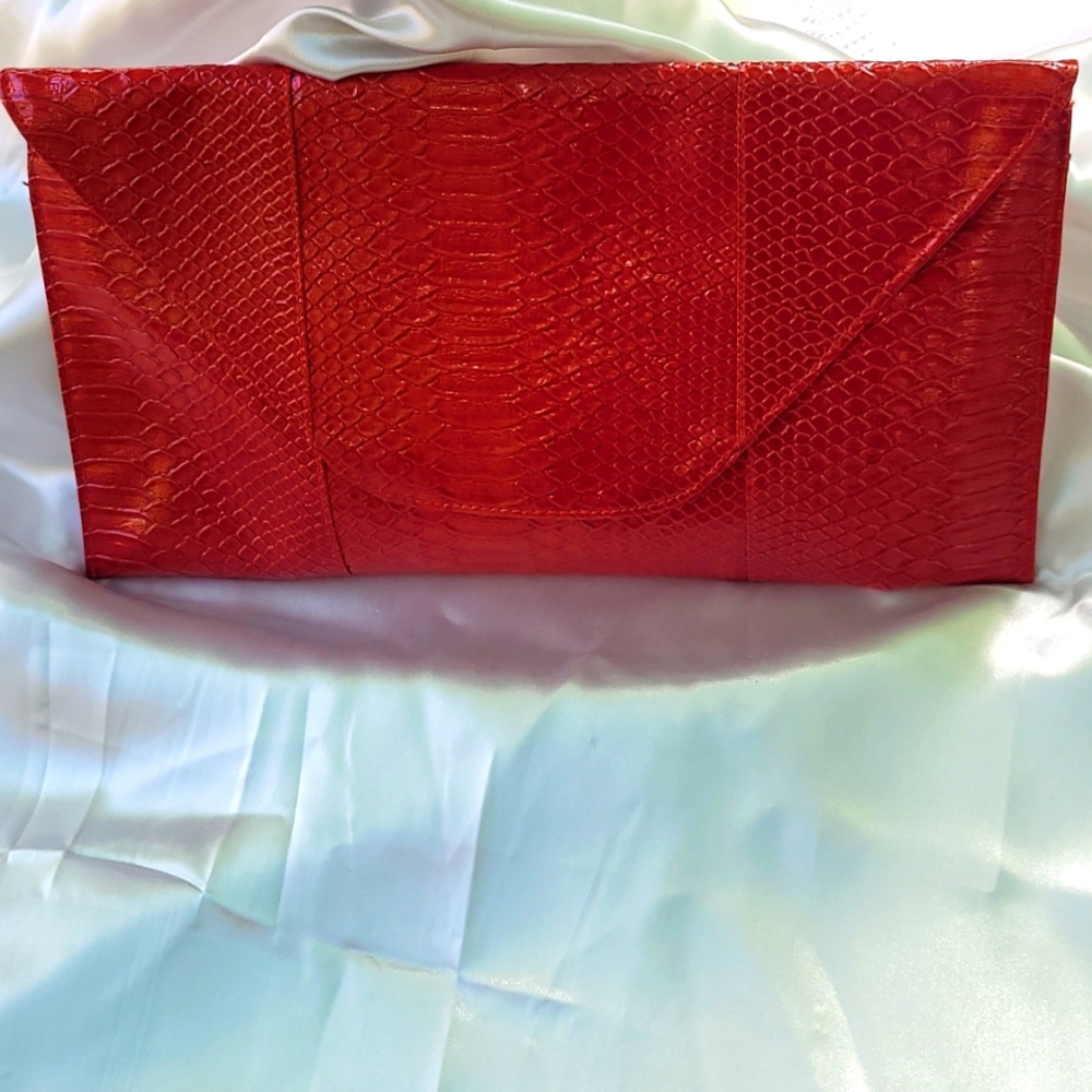 Candy Apple Red Clutch.  🍎
